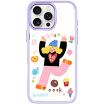 Custodia magnetica per telefono con scritta "Bambina e bel testo", For iPhone 16 Pro Max, For iPhone 16 Pro, For iPhone 16 Plus, For iPhone 16