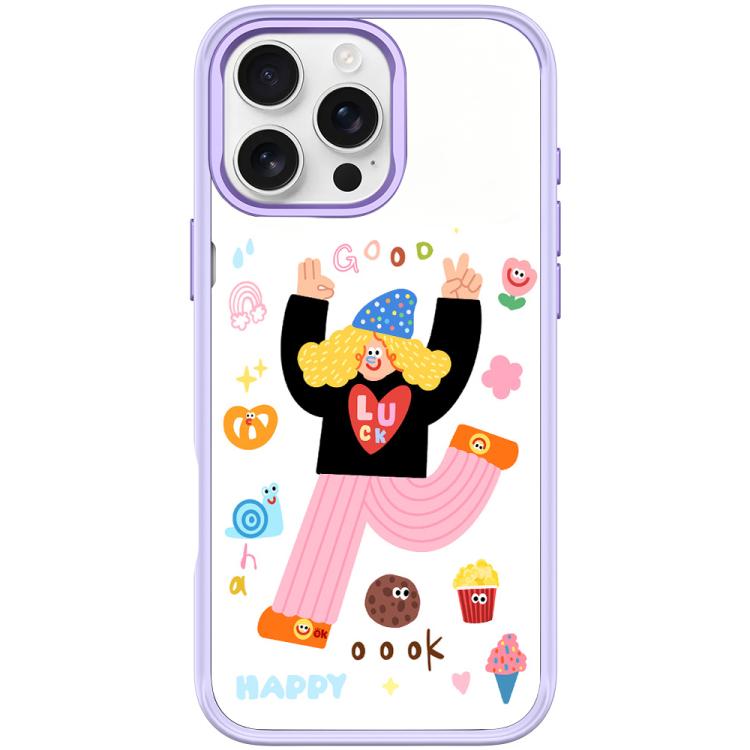 Custodia magnetica per telefono con scritta "Bambina e bel testo", For iPhone 16 Pro Max, For iPhone 16 Pro, For iPhone 16 Plus, For iPhone 16