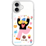 Custodia magnetica per telefono con scritta "Bambina e bel testo", For iPhone 16 Pro Max, For iPhone 16 Pro, For iPhone 16 Plus, For iPhone 16