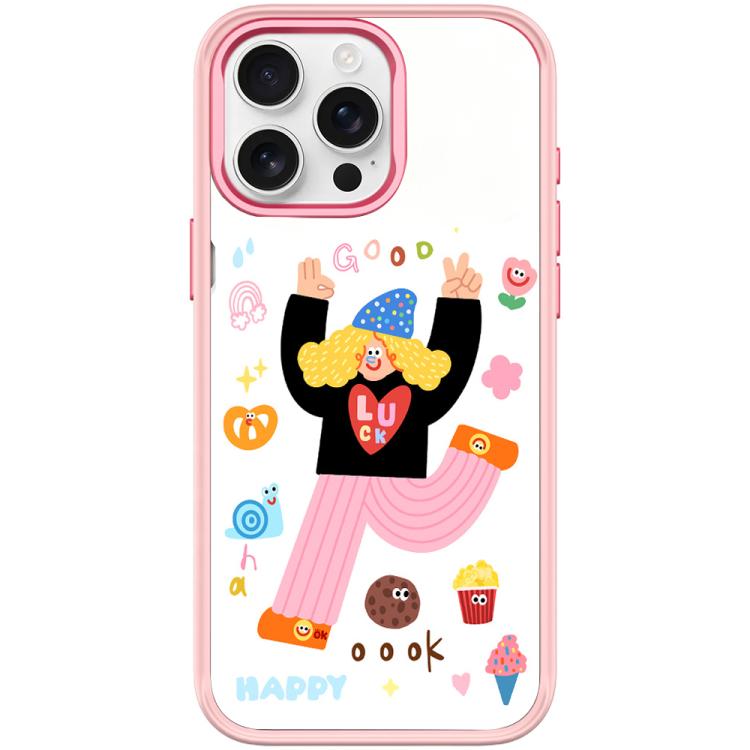 Custodia magnetica per telefono con scritta "Bambina e bel testo", For iPhone 15 Pro Max, For iPhone 15 Pro