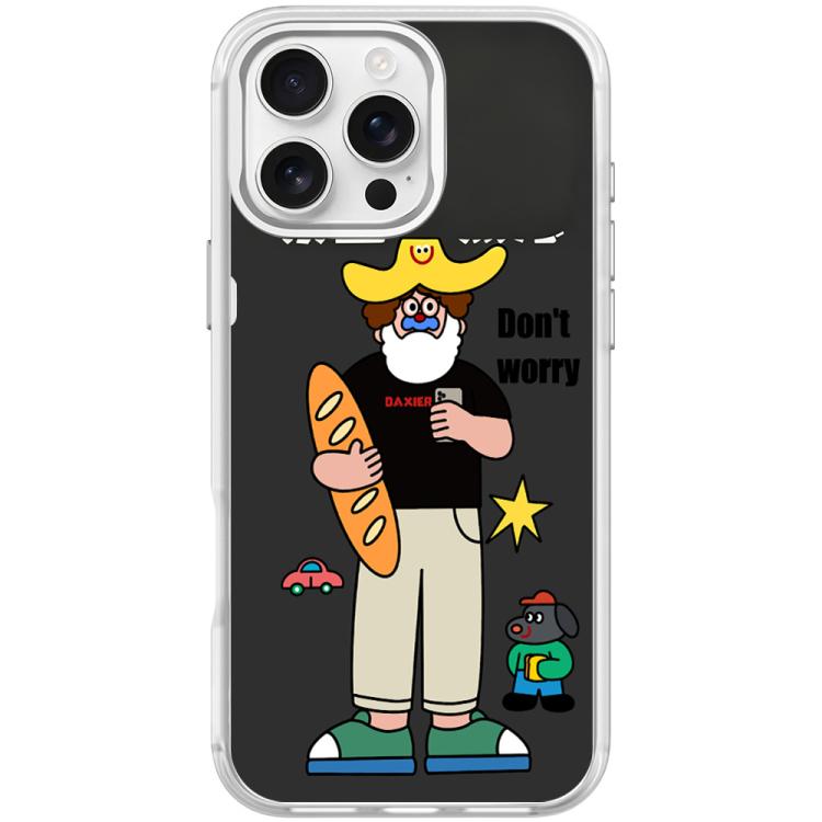 Custodia magnetica per telefono con motivo anti-ansia, For iPhone 16 Pro Max, For iPhone 16 Pro, For iPhone 16 Plus, For iPhone 16