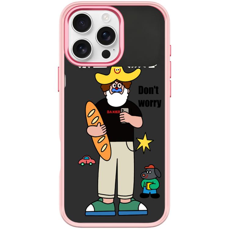 Custodia magnetica per telefono con motivo anti-ansia, For iPhone 16 Pro Max, For iPhone 16 Pro, For iPhone 16 Plus, For iPhone 16