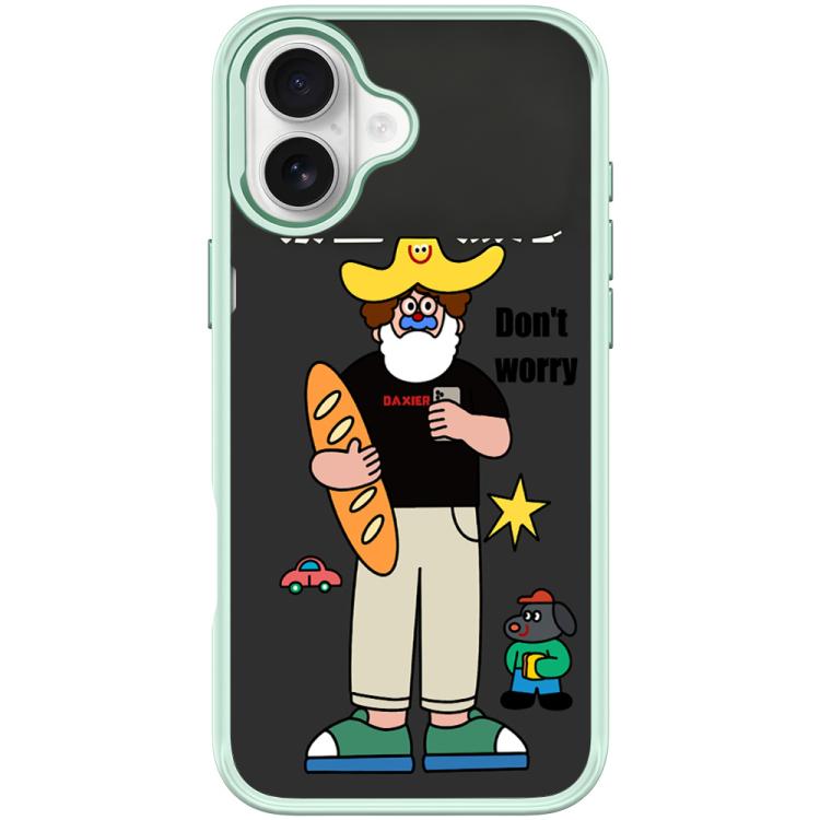 Custodia magnetica per telefono con motivo anti-ansia, For iPhone 16 Pro Max, For iPhone 16 Pro, For iPhone 16 Plus, For iPhone 16