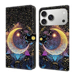 Custodia per telefono in ecopelle con effetto cristallo., For iPhone 17 Pro Max