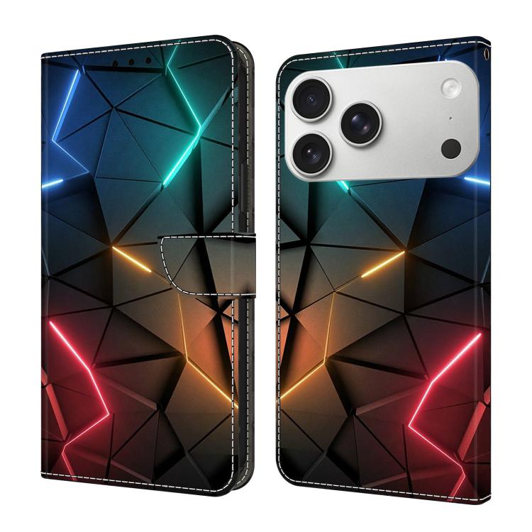 Custodia per telefono in ecopelle con effetto cristallo., For iPhone 17 Pro Max