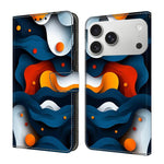 Custodia per telefono in ecopelle con effetto cristallo., For iPhone 17 Pro Max