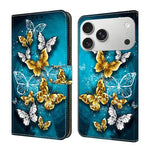 Custodia per telefono in ecopelle con effetto cristallo., For iPhone 17 Pro Max