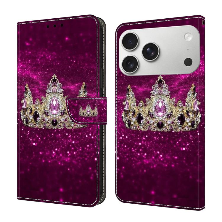 Custodia per telefono in ecopelle con effetto cristallo., For iPhone 17 Pro Max