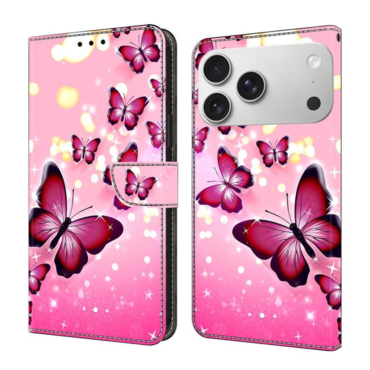Custodia per telefono in ecopelle con effetto cristallo., For iPhone 17 Pro