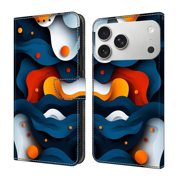 Custodia per telefono in ecopelle con effetto cristallo., For iPhone 17 Pro