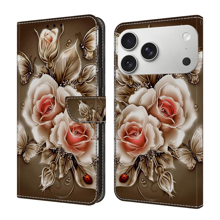 Custodia per telefono in ecopelle con effetto cristallo., For iPhone 17 Pro