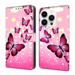 Custodia per telefono in ecopelle con effetto cristallo., For iPhone 16 Pro Max