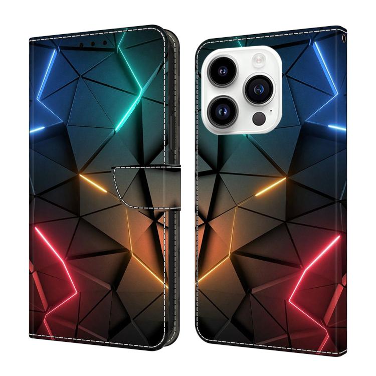 Custodia per telefono in ecopelle con effetto cristallo., For iPhone 16 Pro Max