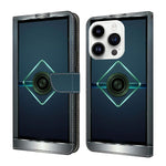 Custodia per telefono in ecopelle con effetto cristallo., For iPhone 16 Pro Max