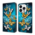 Custodia per telefono in ecopelle con effetto cristallo., For iPhone 16 Pro Max
