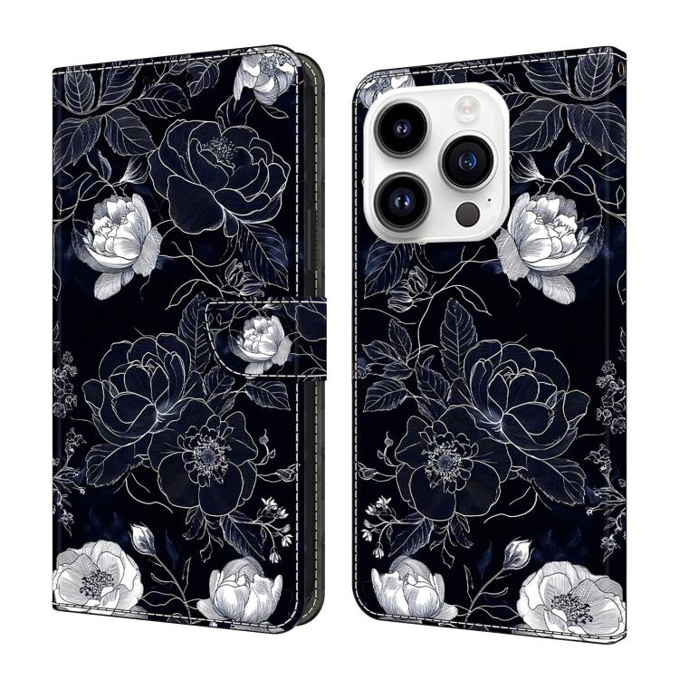 Custodia per telefono in ecopelle con effetto cristallo., For iPhone 16 Pro
