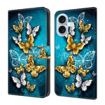 Custodia per telefono in ecopelle con effetto cristallo., For iPhone 16