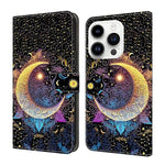 Custodia per telefono in ecopelle con effetto cristallo., For iPhone 15 Pro Max