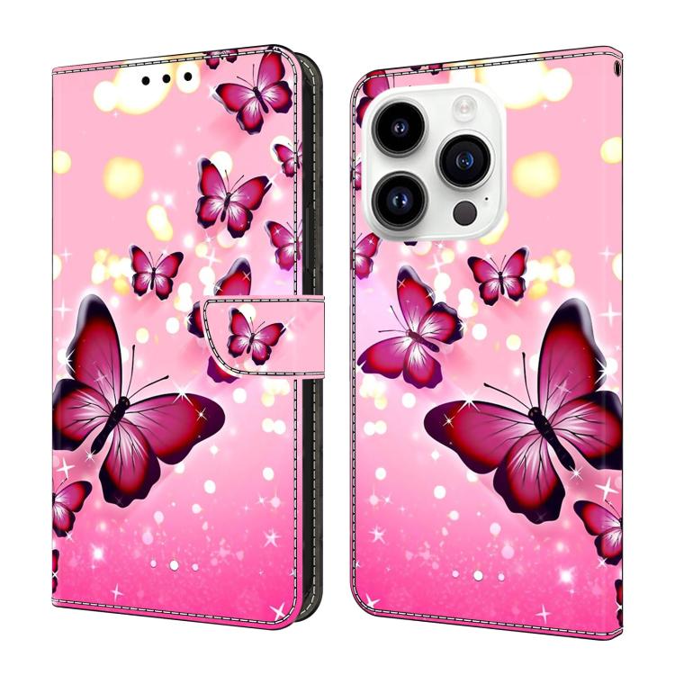 Custodia per telefono in ecopelle con effetto cristallo., For iPhone 15 Pro Max