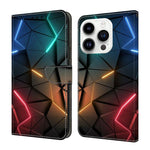 Custodia per telefono in ecopelle con effetto cristallo., For iPhone 15 Pro Max