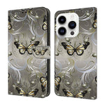 Custodia per telefono in ecopelle con effetto cristallo., For iPhone 15 Pro Max