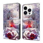 Custodia per telefono in ecopelle con effetto cristallo., For iPhone 15 Pro Max
