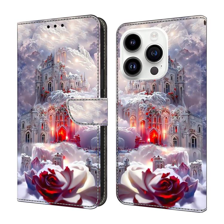 Custodia per telefono in ecopelle con effetto cristallo., For iPhone 15 Pro Max