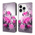 Custodia per telefono in ecopelle con effetto cristallo., For iPhone 15 Pro Max
