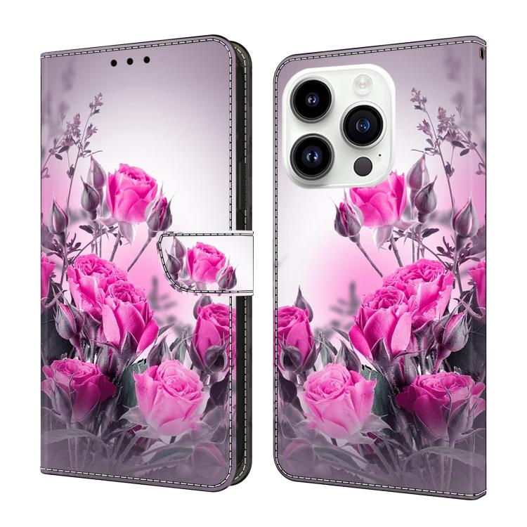 Custodia per telefono in ecopelle con effetto cristallo., For iPhone 15 Pro Max