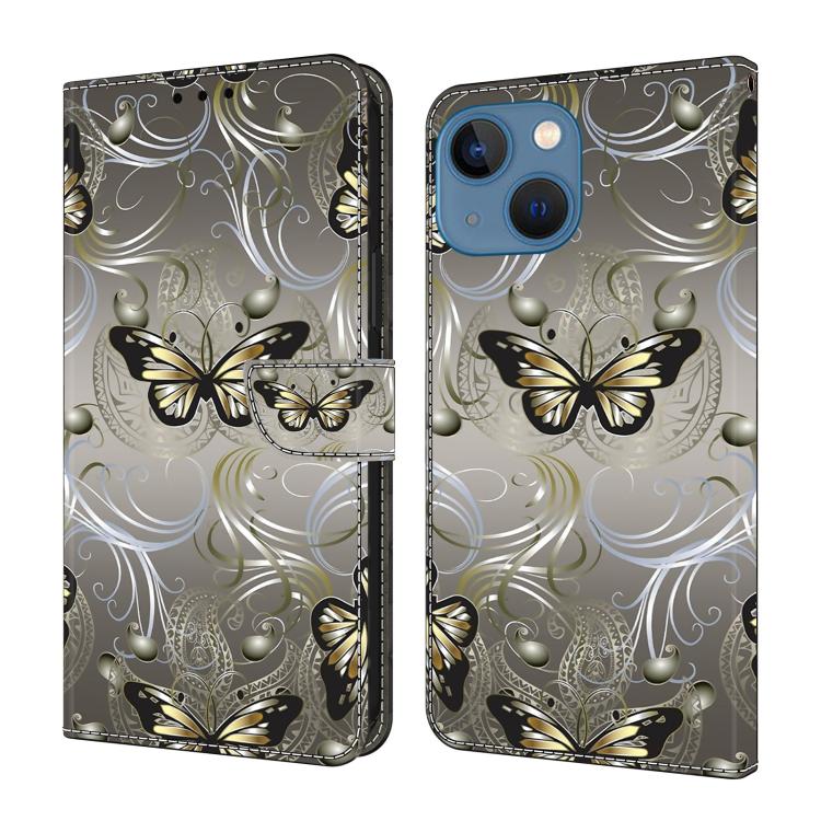 Custodia per telefono in ecopelle con effetto cristallo., For iPhone 14 / 13