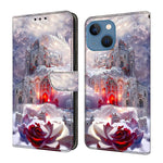 Custodia per telefono in ecopelle con effetto cristallo., For iPhone 14 / 13