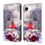 Custodia portafoglio in ecopelle effetto cristallo per iPhone 17