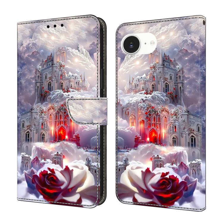 Custodia portafoglio in ecopelle effetto cristallo per iPhone 17