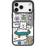 Custodia magnetica per telefono con motivo "Happy Weekend", For iPhone 17 Pro Max, For iPhone 17 Pro, For iPhone 17, For iPhone Air