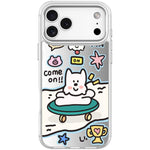 Custodia magnetica per telefono con motivo "Happy Weekend", For iPhone 17 Pro Max, For iPhone 17 Pro, For iPhone 17, For iPhone Air
