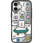 Custodia magnetica per telefono con motivo "Happy Weekend", For iPhone 16 Pro Max, For iPhone 16 Pro, For iPhone 16 Plus, For iPhone 16