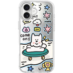 Custodia magnetica per telefono con motivo "Happy Weekend", For iPhone 16 Pro Max, For iPhone 16 Pro, For iPhone 16 Plus, For iPhone 16