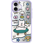 Custodia magnetica per telefono con motivo "Happy Weekend", For iPhone 16 Pro Max, For iPhone 16 Pro, For iPhone 16 Plus, For iPhone 16