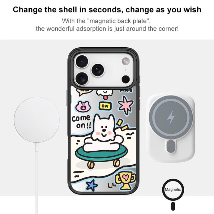 Custodia magnetica per telefono con motivo "Happy Weekend", For iPhone 16 Pro Max, For iPhone 16 Pro, For iPhone 16 Plus, For iPhone 16