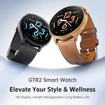 Smartwatch GTR2 con schermo Ultra HD da 1,46 pollici, chiamate Bluetooth e supporto per il monitoraggio della salute.