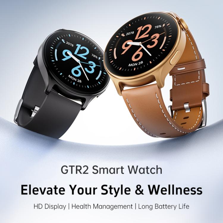 Smartwatch GTR2 con schermo Ultra HD da 1,46 pollici, chiamate Bluetooth e supporto per il monitoraggio della salute.