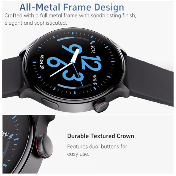 Smartwatch GTR2 con schermo Ultra HD da 1,46 pollici, chiamate Bluetooth e supporto per il monitoraggio della salute.