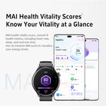 Smartwatch GTR2 con schermo Ultra HD da 1,46 pollici, chiamate Bluetooth e supporto per il monitoraggio della salute.