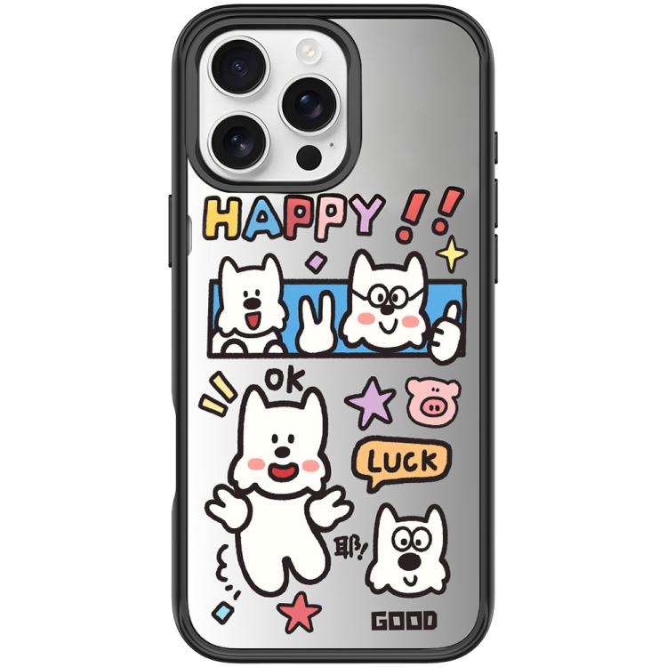 Custodia magnetica per telefono con motivo "Buona giornata", For iPhone 16 Pro Max, For iPhone 16 Pro, For iPhone 16 Plus, For iPhone 16