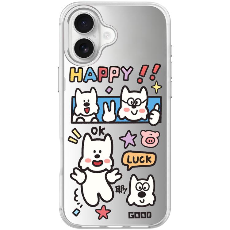 Custodia magnetica per telefono con motivo "Buona giornata", For iPhone 16 Pro Max, For iPhone 16 Pro, For iPhone 16 Plus, For iPhone 16