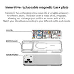 Custodia magnetica per telefono con motivo "Buona giornata", For iPhone 15 Pro Max, For iPhone 15 Pro