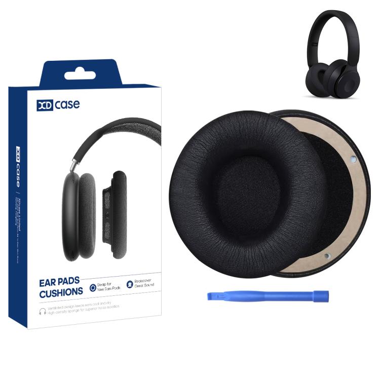 XDcase 1 paio di cuscinetti auricolari di ricambio in similpelle con strumento di estrazione, For Beats Solo Pro Wireless