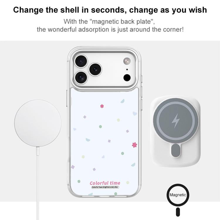 Custodia magnetica per telefono con motivo a stelle colorate, For iPhone 15 Pro Max, For iPhone 15 Pro