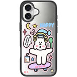 Custodia magnetica per telefono con motivo cane skater, For iPhone 16 Pro Max, For iPhone 16 Pro, For iPhone 16 Plus, For iPhone 16