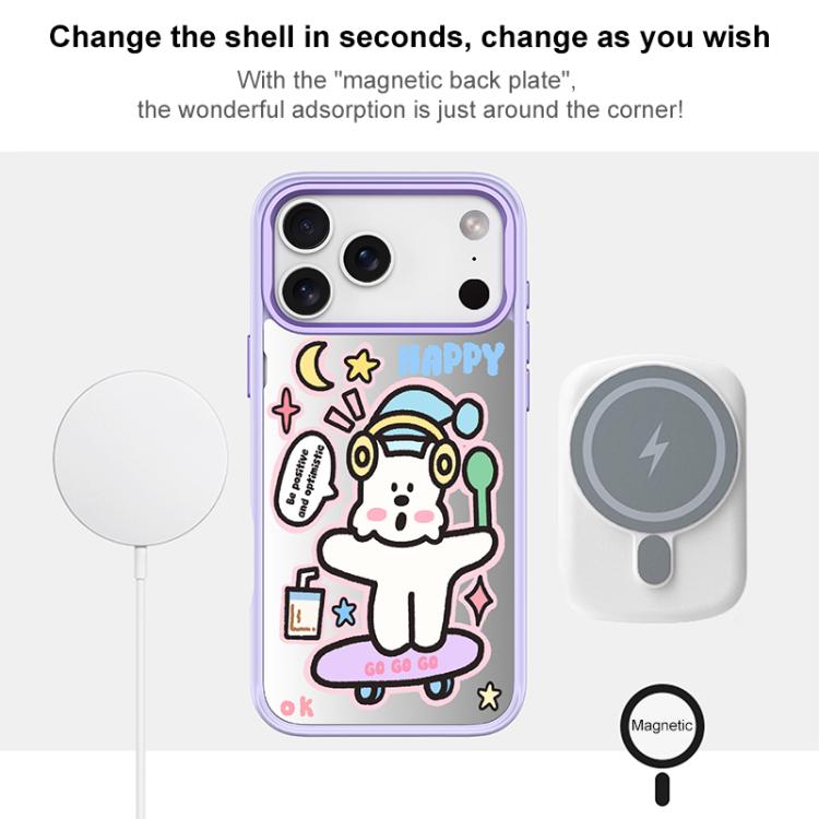 Custodia magnetica per telefono con motivo cane skater, For iPhone 17 Pro Max, For iPhone 17 Pro, For iPhone 17, For iPhone Air